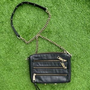 Rebecca Minkoff crossbody with gold accents